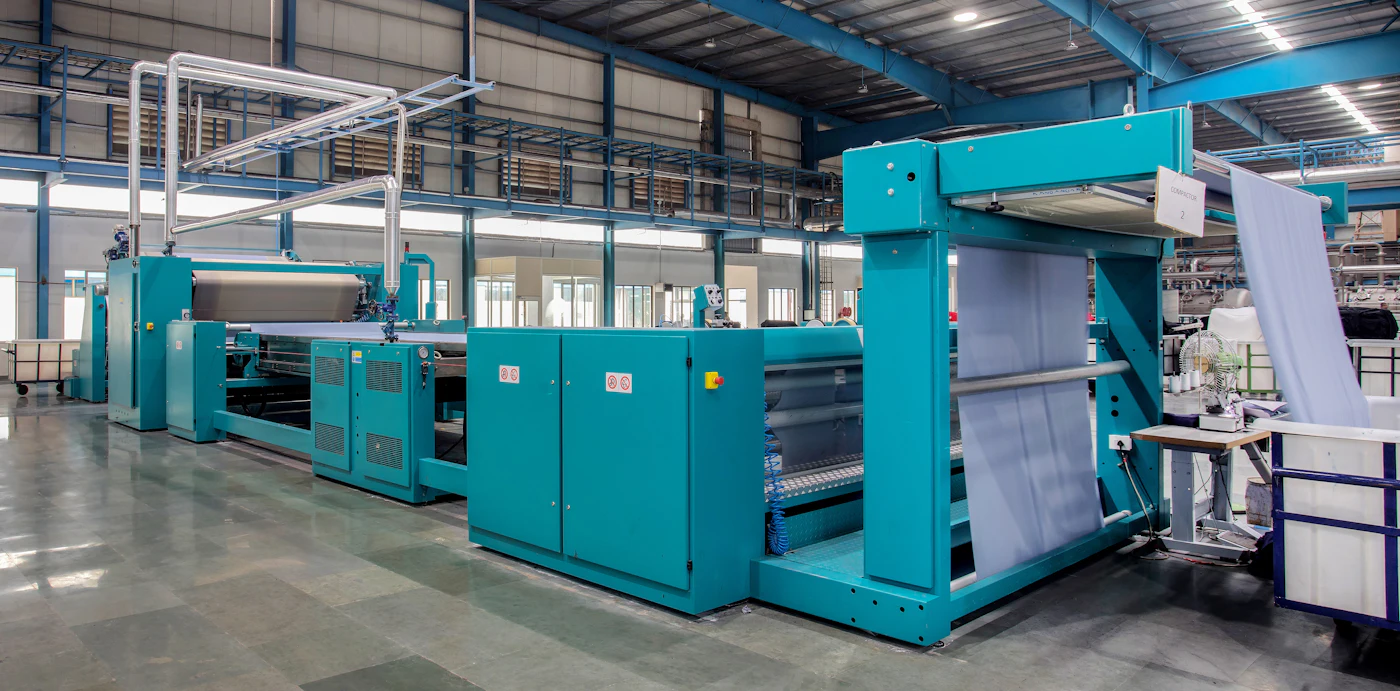 Machinery on a manufacturing floor